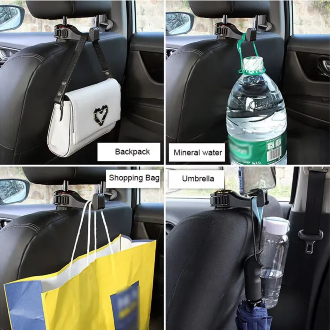 2-in-1 Car Hook & Phone Holder