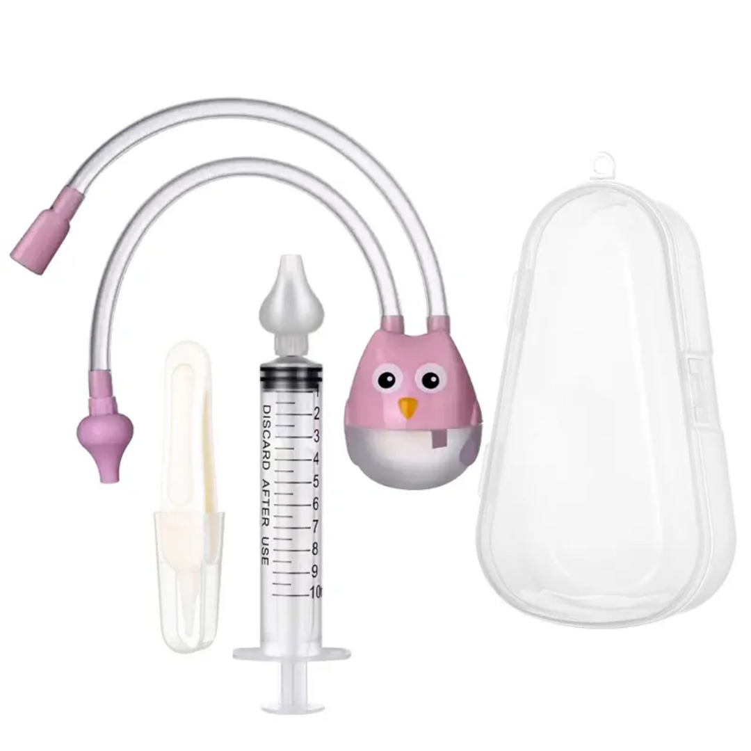 Baby Nasal Aspirator - Safe Mucus Cleaner with Vacuum Suction