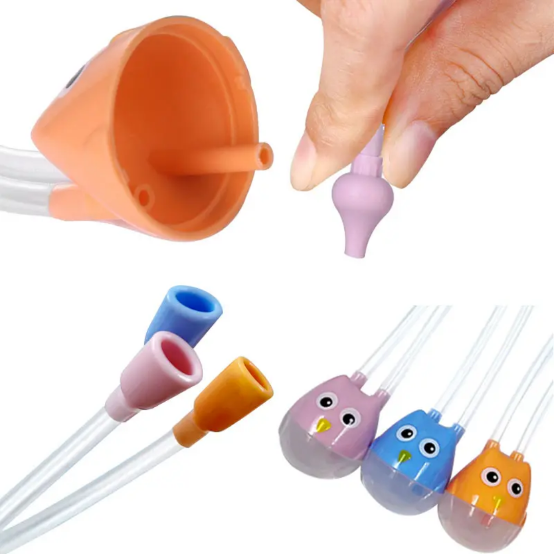 Baby Nasal Aspirator - Safe Mucus Cleaner with Vacuum Suction