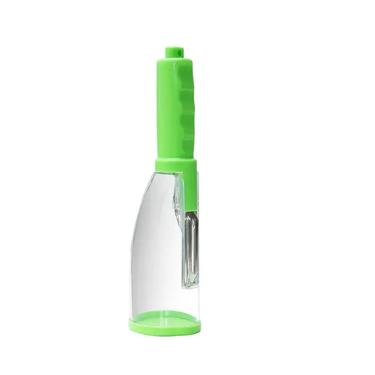 Vegetable Peeler With Residue Storage