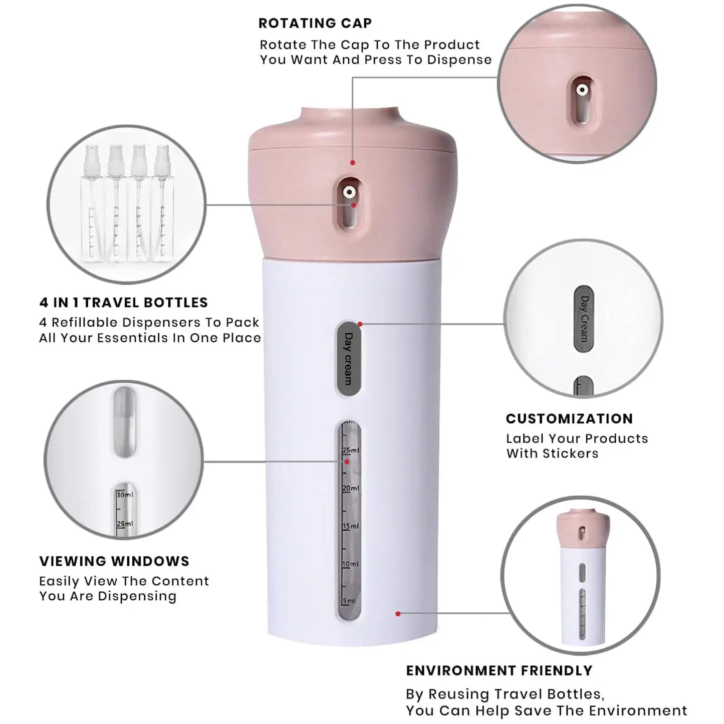 4in1 Travel Dispenser