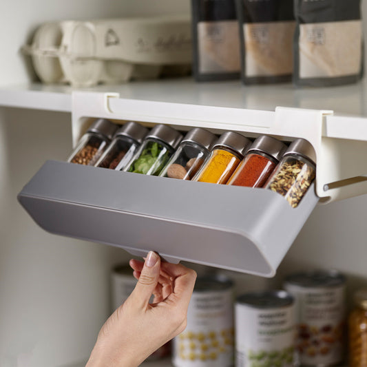 Wall-Mounted Kitchen Seasoning Storage Rack