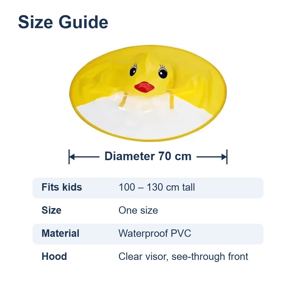 Size guide – diameter 70 cm, fits kids 100-130 cm tall