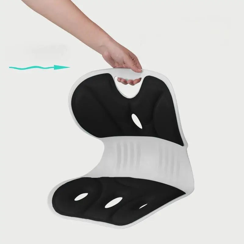 Lightweight posture corrector seat with built-in carry handle