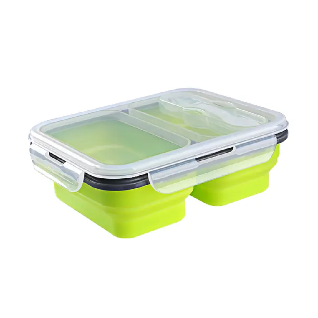 Foldable food container microwavable Silicone BPA free