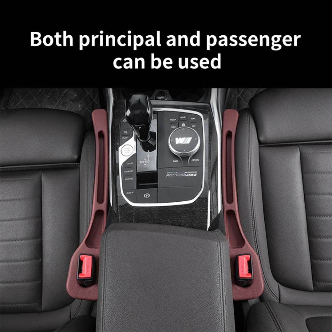 🚗 2-piece Car Seat Gap Filler with Storage – Anti-Drop & Organizer
