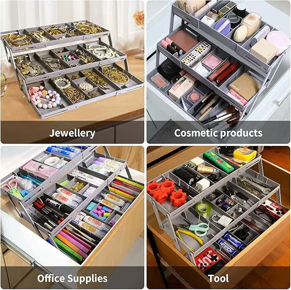 3 levels Expandable Drawer Organizer