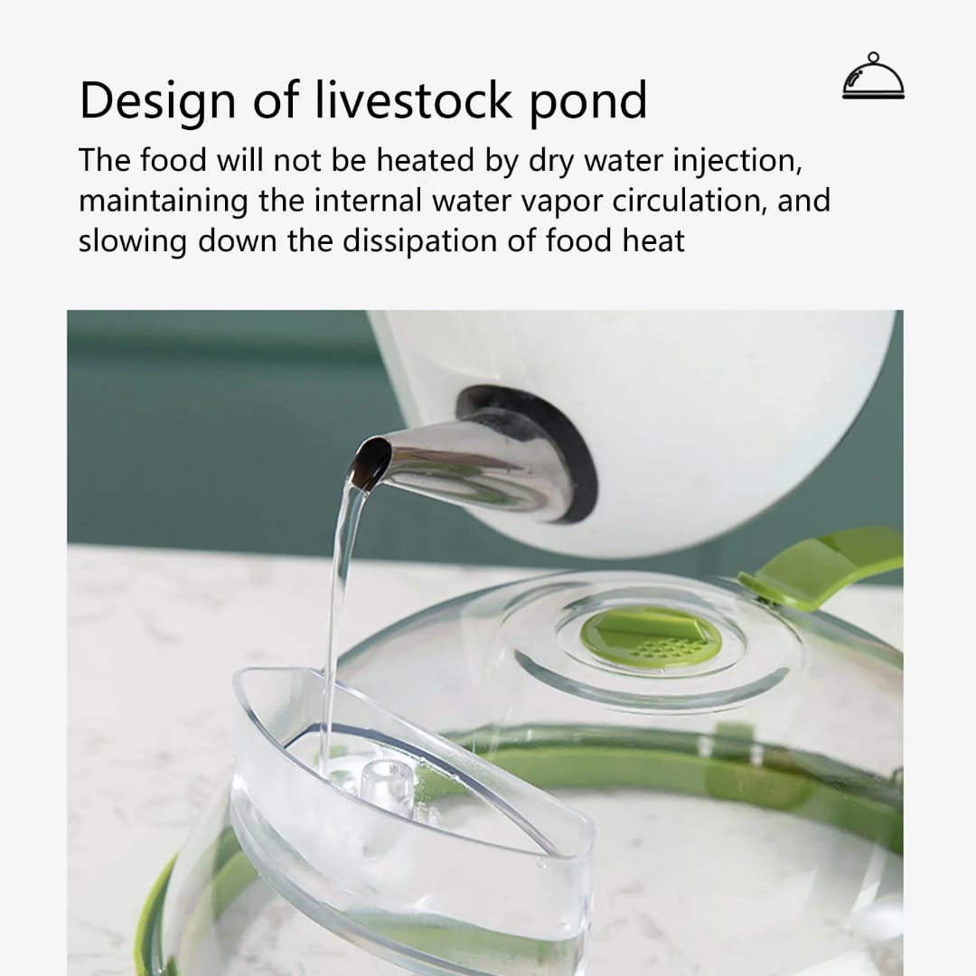 Microwave Food Cover with Water Steamer