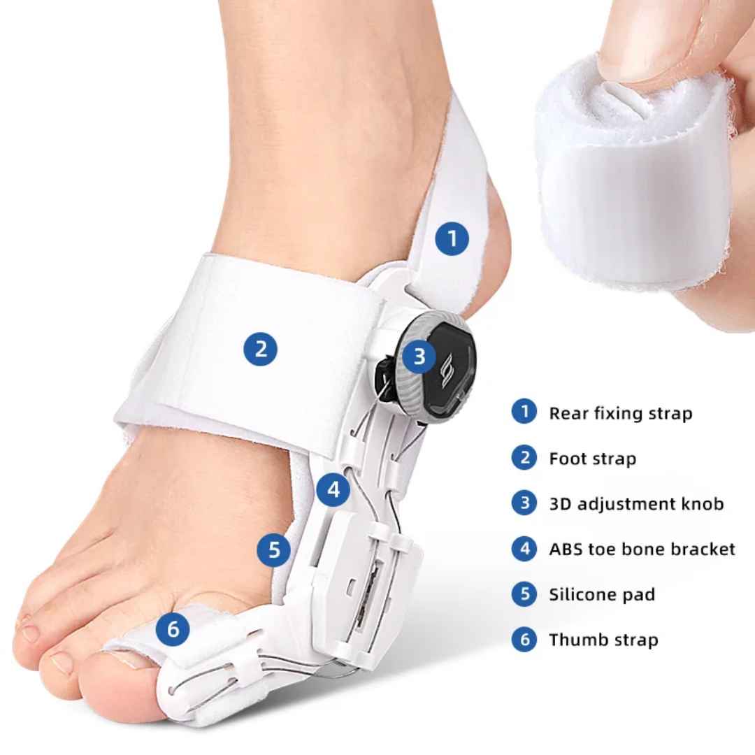 Adjustable Orthopedic Bunion Corrector – Hallux Valgus Toe Straightener