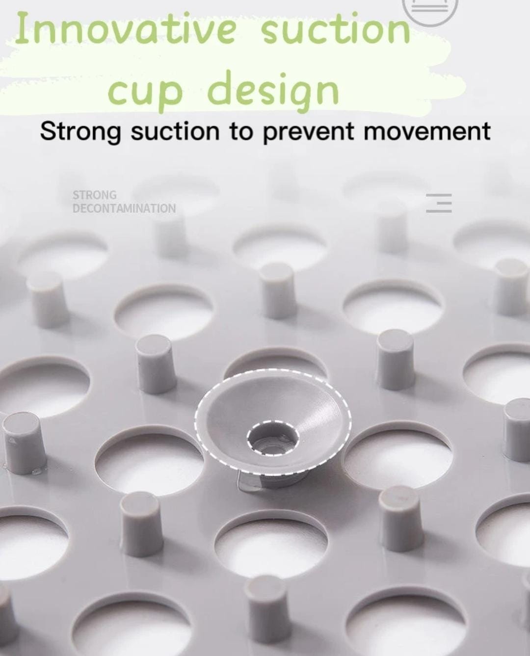 Non Slip Drainage Floor Tiles, 30*30 cm Soft PVC Bath Shower Floor Mat for Bathroom, Kitchen, Pool, Wet Areas