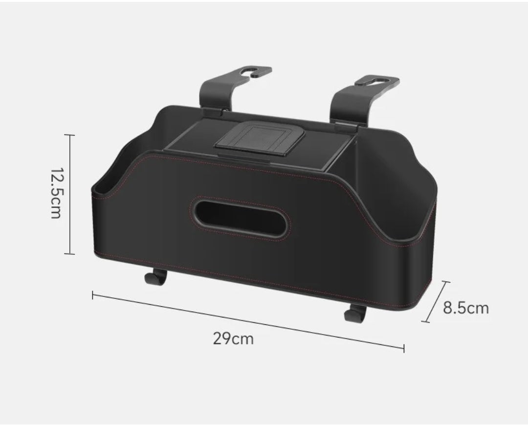 Multi-Functional Car back seat storage Box Leather