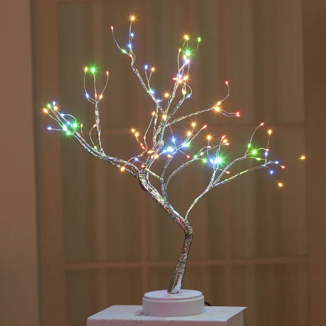 108 LED fairy light tree lamp – multicolour
