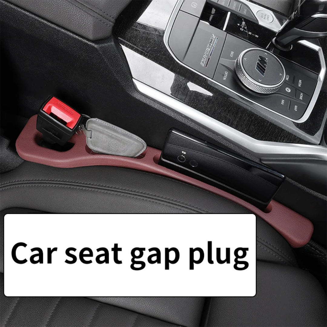 2-piece Car Seat Gap Filler with Storage – Anti-Drop & Organizer