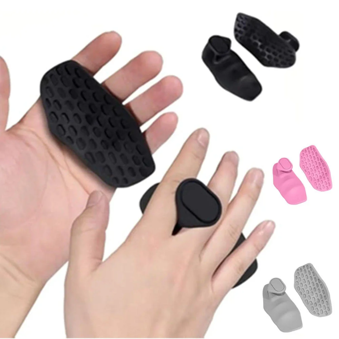 Set of 2-piece Anti-Slip Gym Grip Pads – Finger & Palm Protectors for Weightlifting