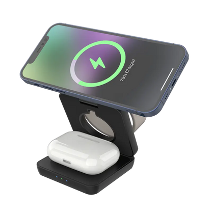 Foldable 3-in-1 Wireless Charger