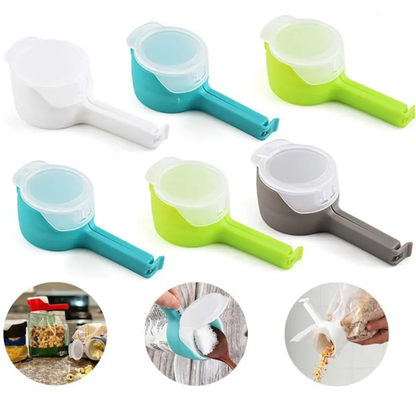 Sealing Clip With Pour Spout