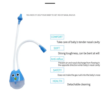 Baby Nasal Aspirator – Safe Mucus Cleaner With Vacuum Suction