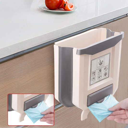 Folding Waste Bin Kitchen Cabinet
