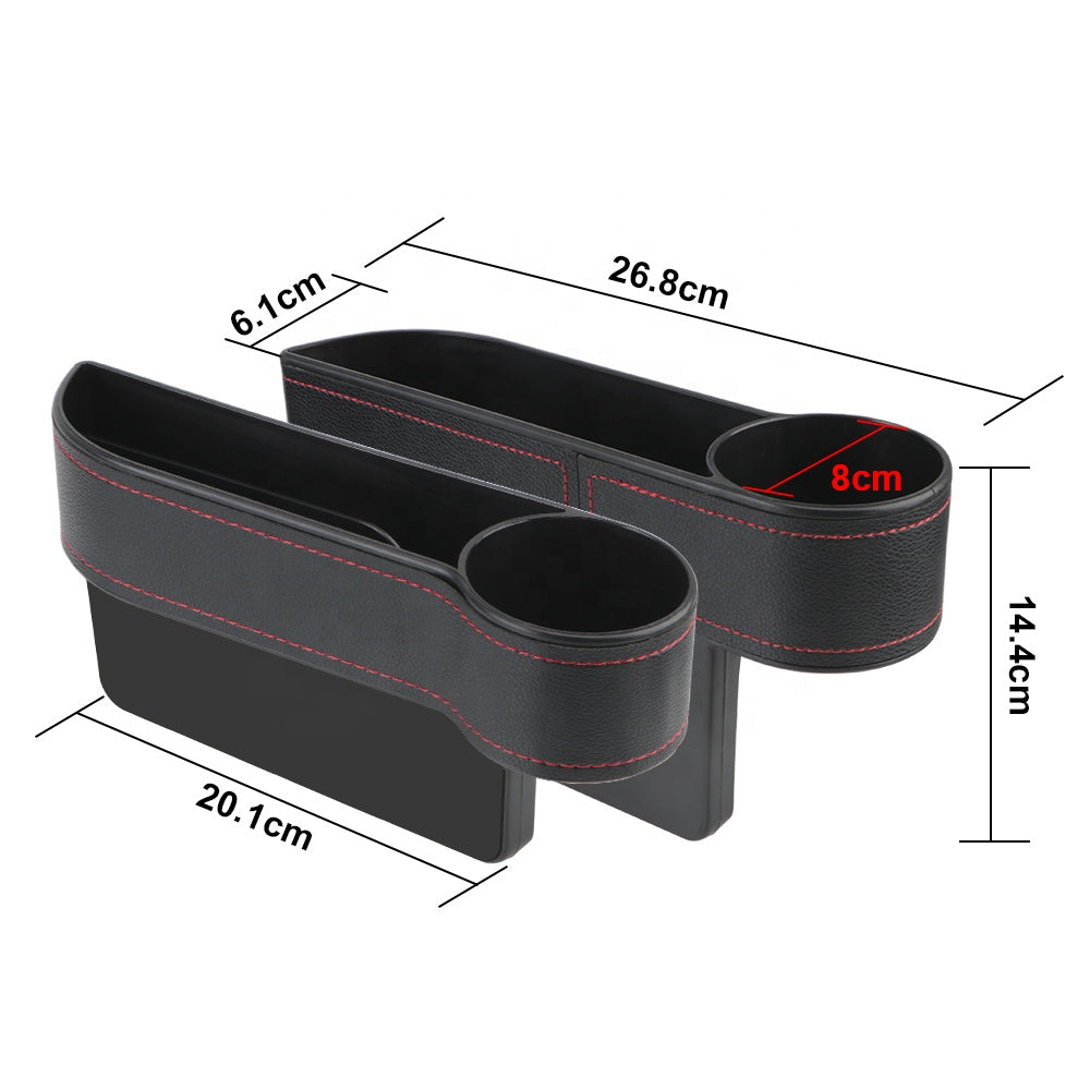 Car Seat Gap Storage Box Leather - Set of 2 Pieces
