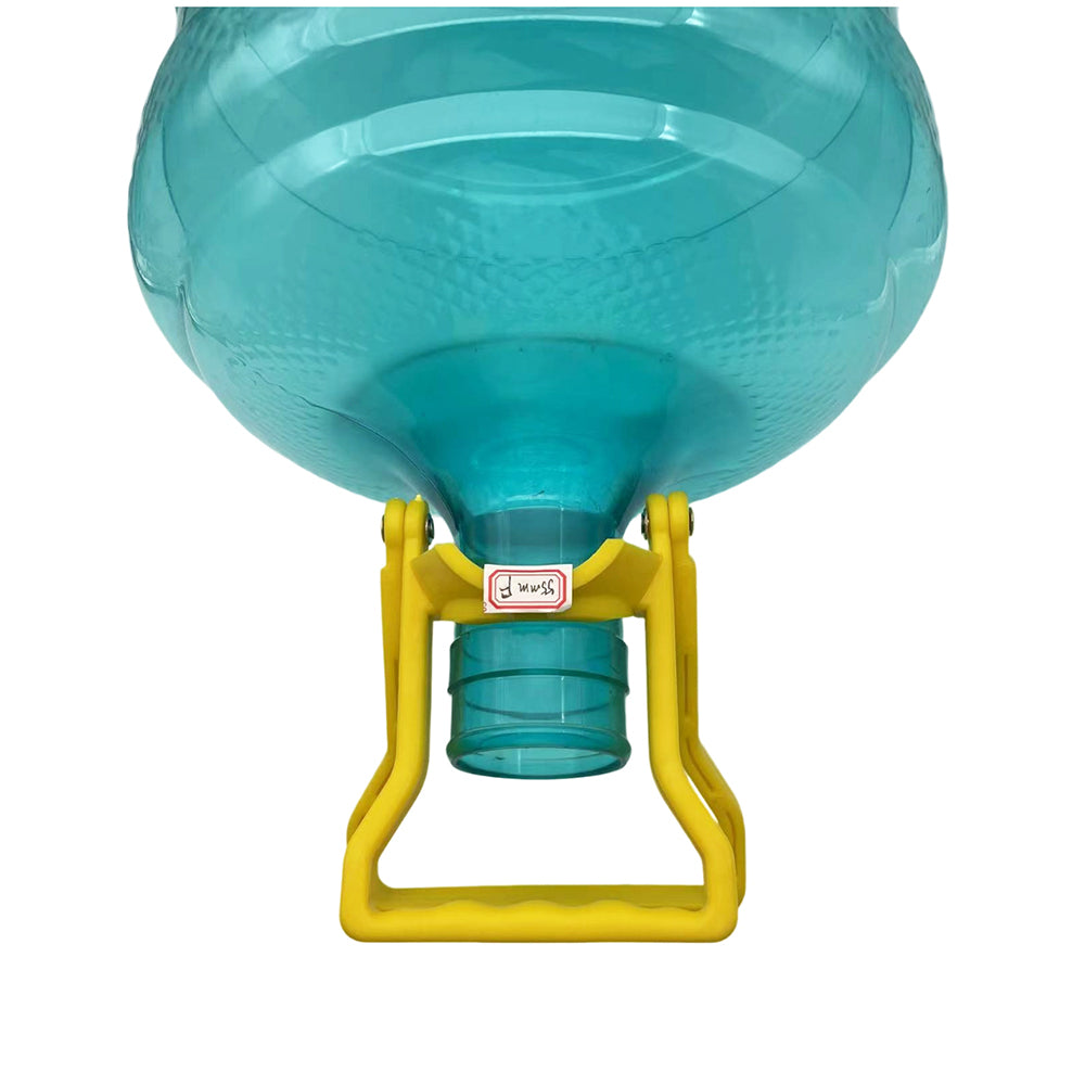Yellow foldable water gallon lifting handle