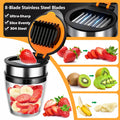 Fruit Slicer Glass Cup