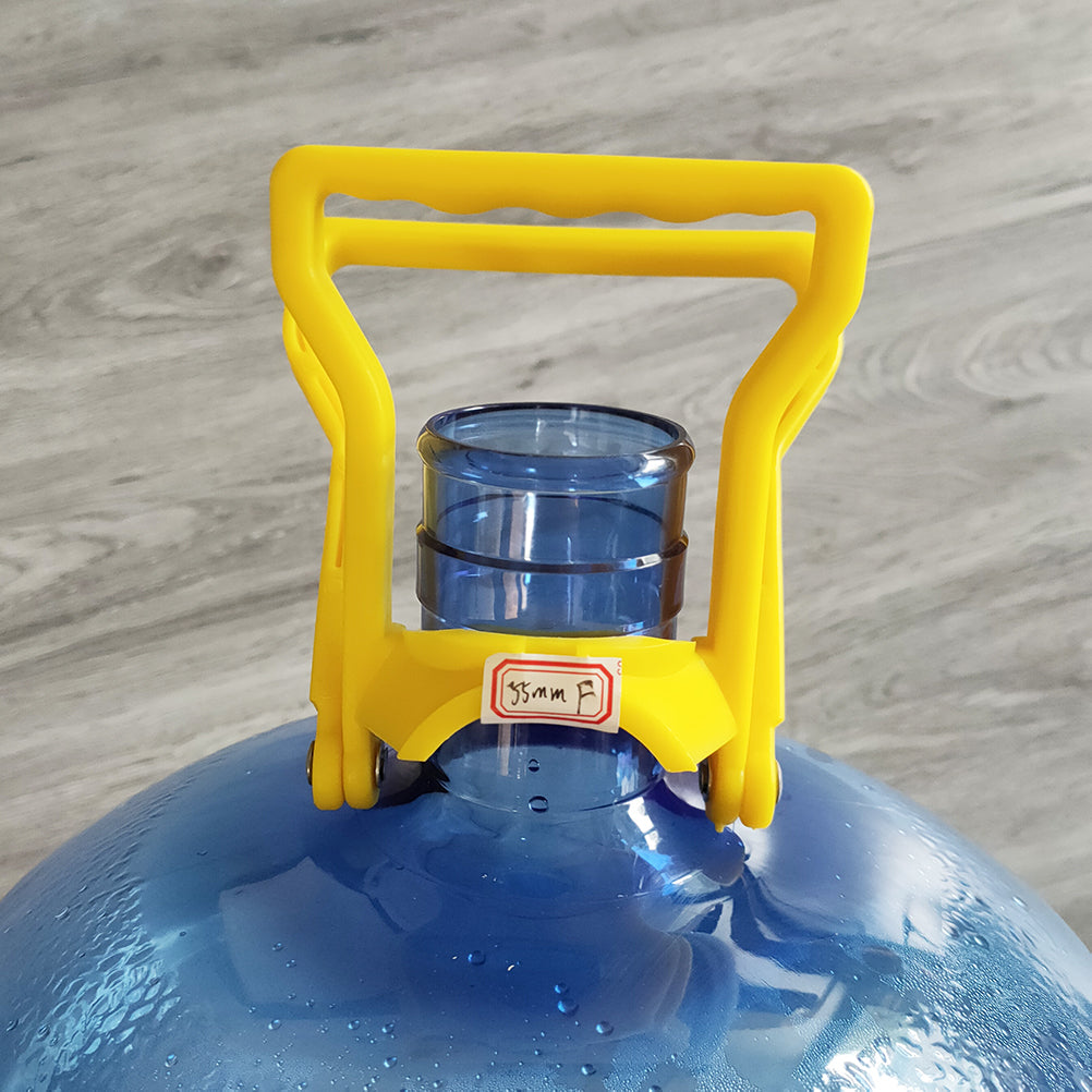 Yellow foldable water gallon lifting handle