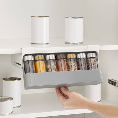 Wall-Mounted Kitchen Seasoning Storage Rack