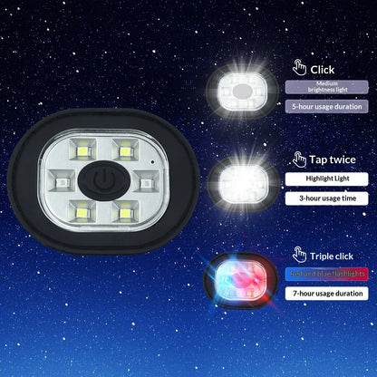Bluetooth Music Beanie with 6-LED Head Light – USB Rechargeable Winter Hat