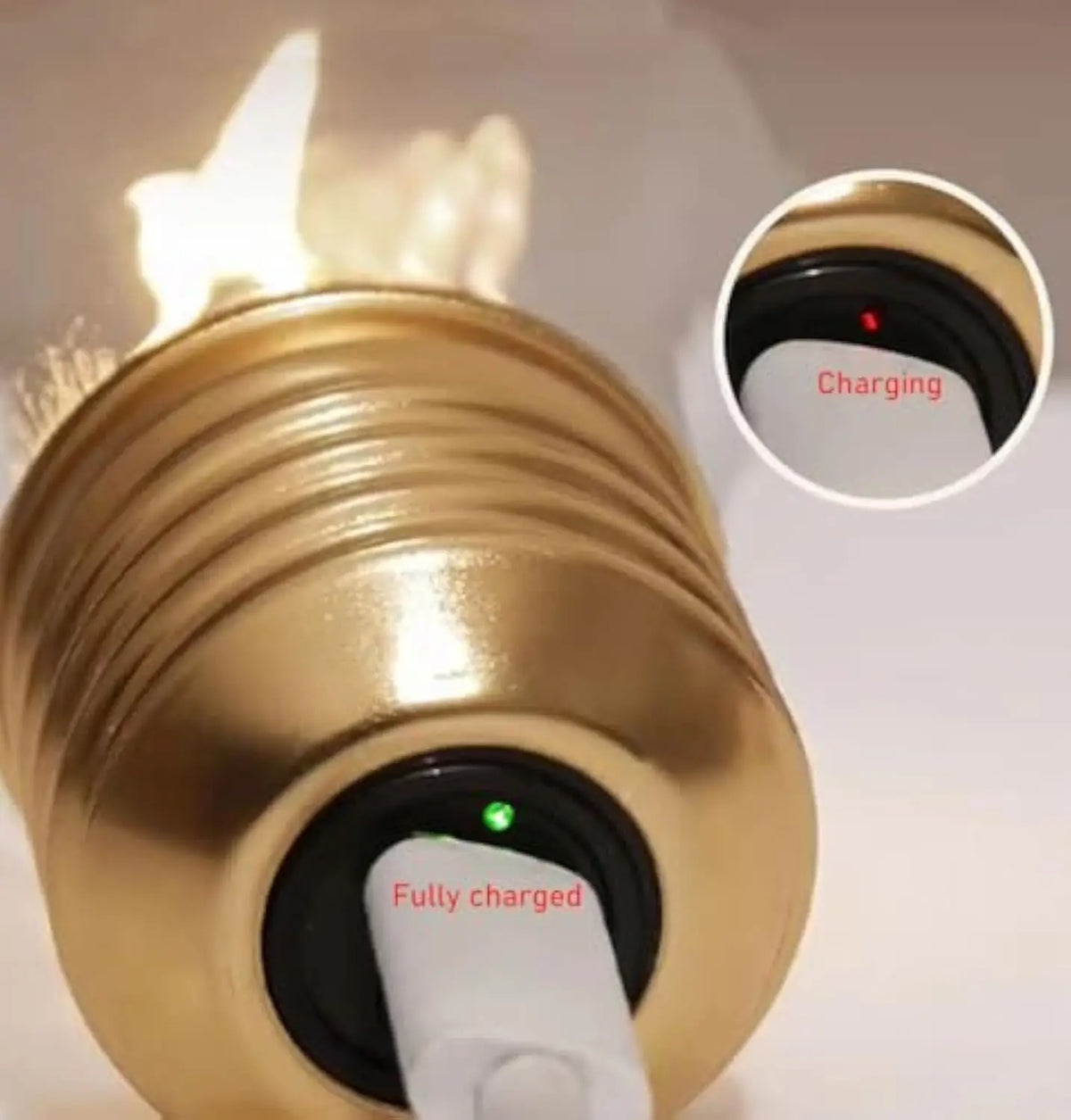 Decorative LED Light Bulb Lamp – USB Rechargeable