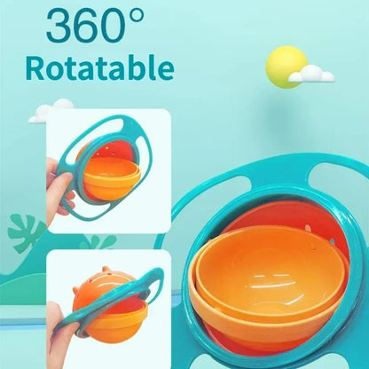 360° Rotation Anti Slip Bowl With Cover