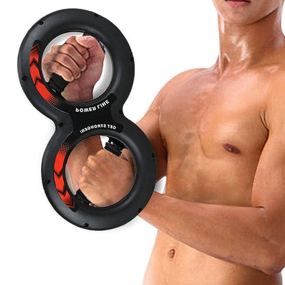 Black figure-8 arm and chest flex trainer