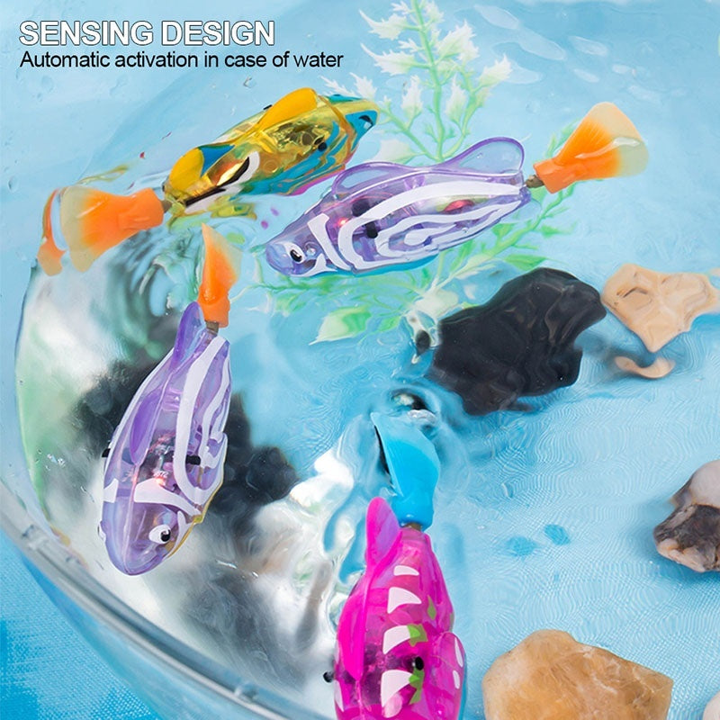 Robot swimming fish bath toy