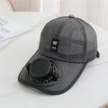 Solar Fan Cap – Rechargeable Cooling Baseball Hat With Built-In Fan, Breathable Mesh