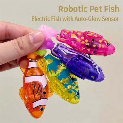 Robot swimming fish bath toy