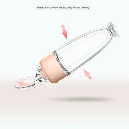 Squeezable Baby Feeding Bottle Spoon BPA-Free