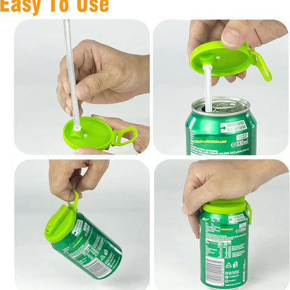 Can Lid With Straw