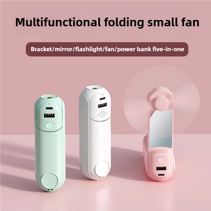 Power Bank With Flashlight And Fan