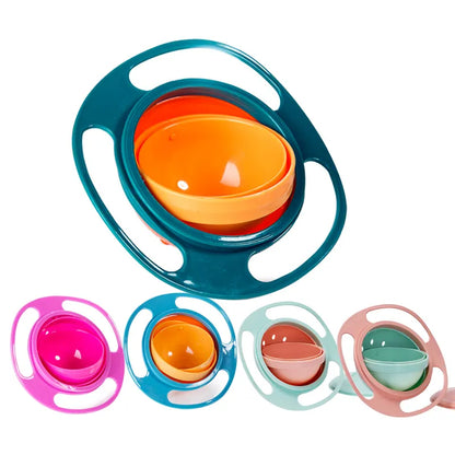 360° Rotation Anti Slip Bowl With Cover