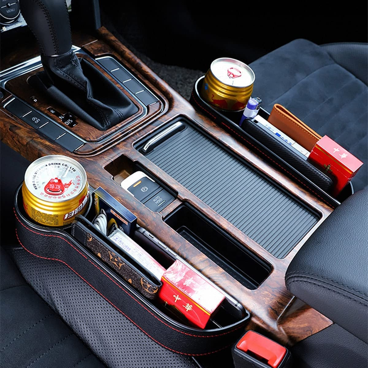 Car Seat Gap Storage Box Leather - Set of 2 Pieces