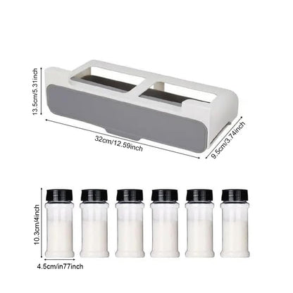 Wall-Mounted Kitchen Seasoning Storage Rack