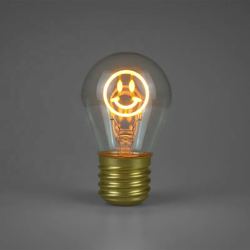 Decorative LED Light Bulb Lamp – USB Rechargeable – Smiley face