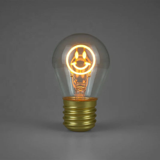 Decorative LED Light Bulb Lamp – USB Rechargeable – Smiley face