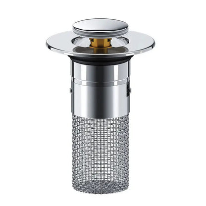 Stainless Steel Pop-Up Sink Drainer With Filter