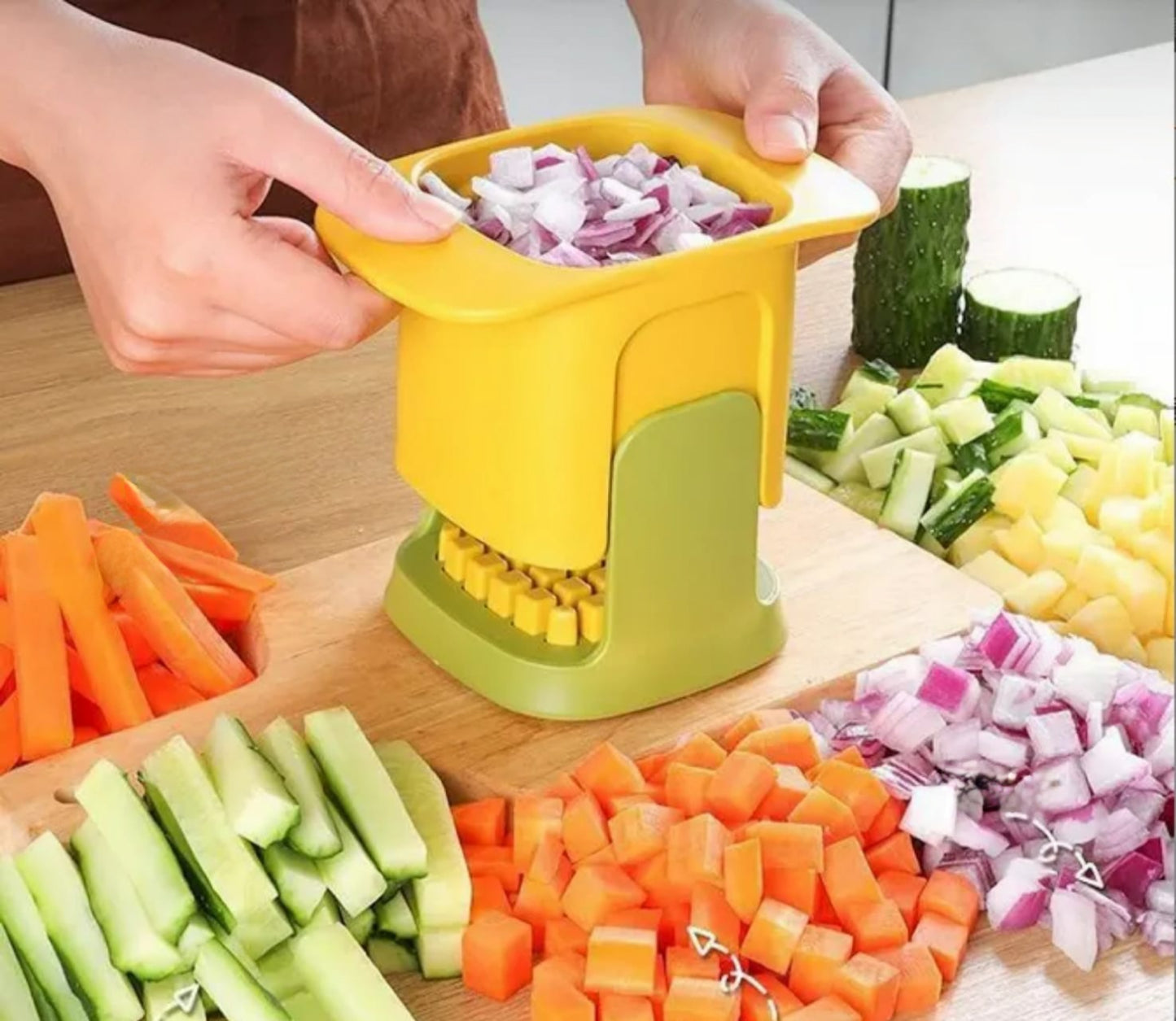 Hand-Press Vegetable Chopper