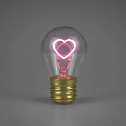 Decorative LED Light Bulb Lamp – USB Rechargeable – Heart