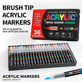 Acrylic Paint Brush Markers – 36 Colors Set