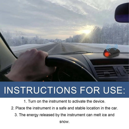 How to use – switch on and place it in the car