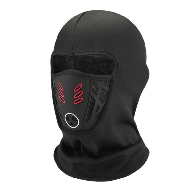 Black winter fleece balaclava face mask