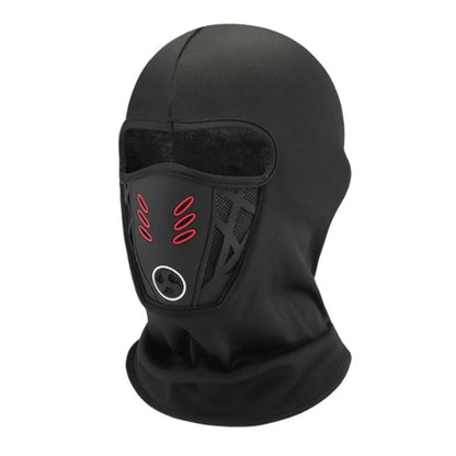 Black winter fleece balaclava face mask