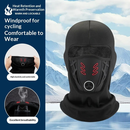 Windproof balaclava for cycling in cold weather